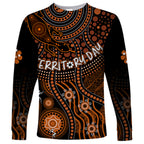 personalised-northern-territory-day-long-sleeve-shirt-indigenous-sun-and-life-art
