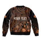 personalised-northern-territory-day-sleeve-zip-bomber-jacket-indigenous-sun-and-life-art