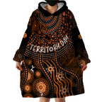 personalised-northern-territory-day-wearable-blanket-hoodie-indigenous-sun-and-life-art
