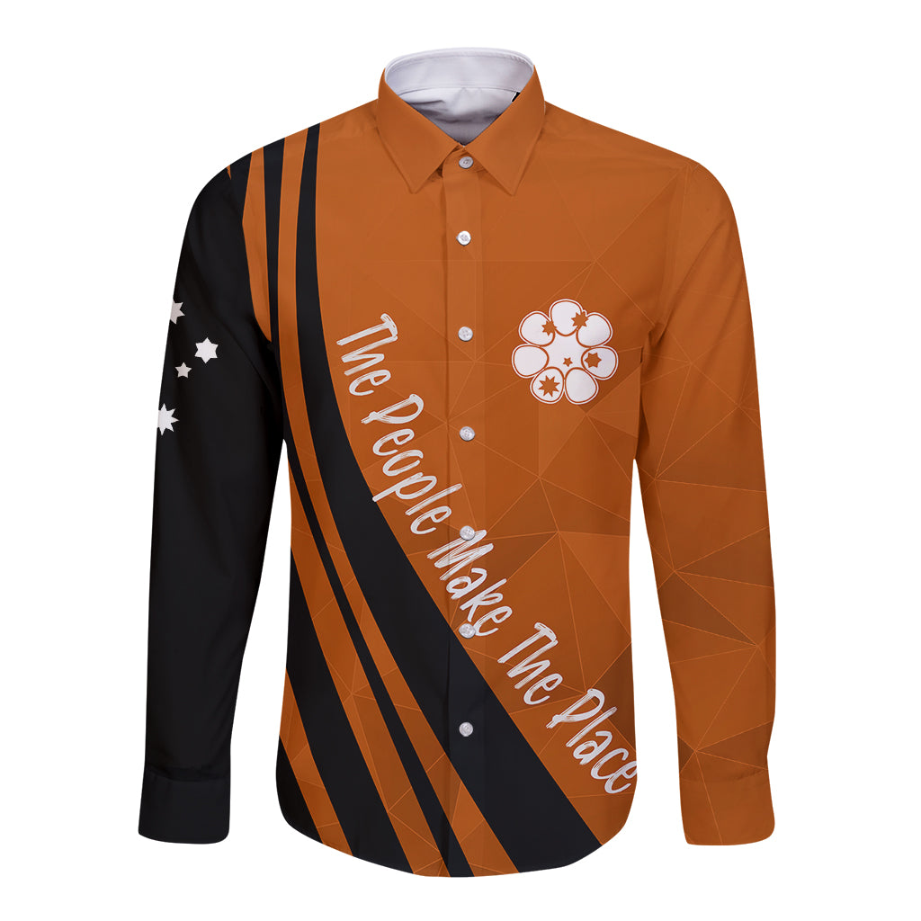 personalised-northern-territory-day-long-sleeve-button-shirt-basic-style