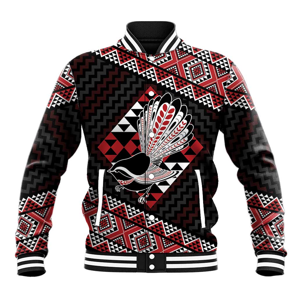 Taniko Aotearoa Baseball Jacket Poutama Mix Piwakawaka