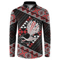 Taniko Aotearoa Button Sweatshirt Poutama Mix Piwakawaka