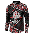 Taniko Aotearoa Button Sweatshirt Poutama Mix Piwakawaka