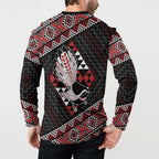 Taniko Aotearoa Button Sweatshirt Poutama Mix Piwakawaka