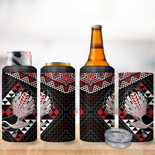 Taniko Aotearoa 4 in 1 Can Cooler Tumbler Poutama Mix Piwakawaka