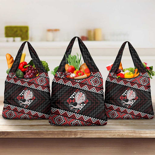Taniko Aotearoa Grocery Bag Poutama Mix Piwakawaka