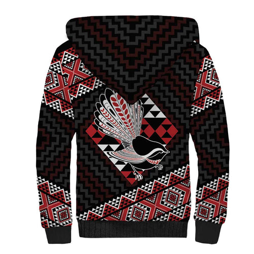 Taniko Aotearoa Sherpa Hoodie Poutama Mix Piwakawaka