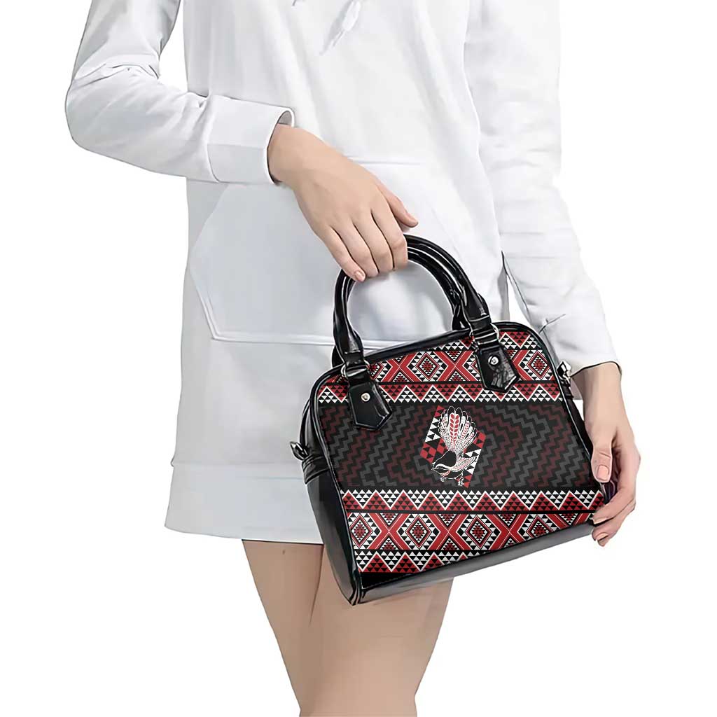 Taniko Aotearoa Shoulder Handbag Poutama Mix Piwakawaka
