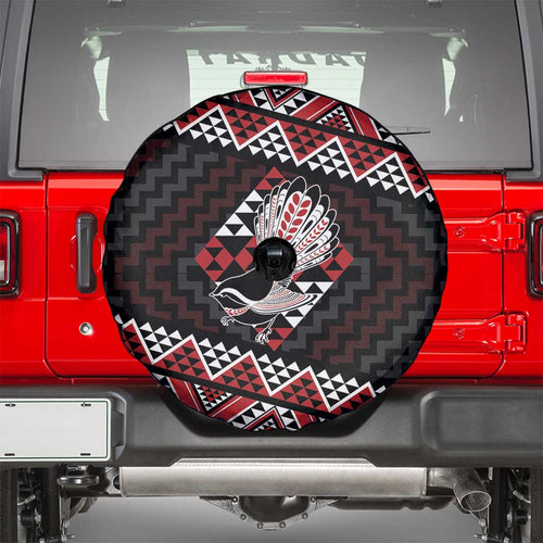 Taniko Aotearoa Spare Tire Cover Poutama Mix Piwakawaka