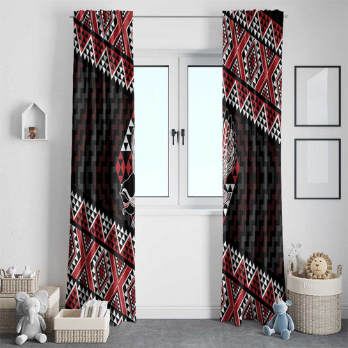 Taniko Aotearoa Window Curtain Poutama Mix Piwakawaka