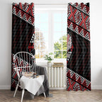 Taniko Aotearoa Window Curtain Poutama Mix Piwakawaka