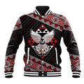 Taniko Aotearoa Baseball Jacket Poutama Mix Piwakawaka - Ver02