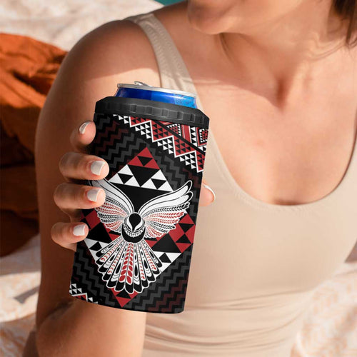 Taniko Aotearoa 4 in 1 Can Cooler Tumbler Poutama Mix Piwakawaka - Ver02