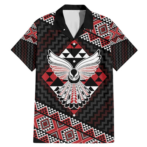 Taniko Aotearoa Family Matching Mermaid Dress and Hawaiian Shirt Poutama Mix Piwakawaka - Ver02