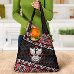 Taniko Aotearoa Grocery Bag Poutama Mix Piwakawaka - Ver02