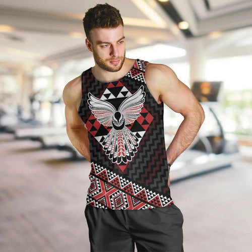 Taniko Aotearoa Men Tank Top Poutama Mix Piwakawaka - Ver02