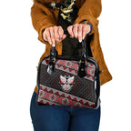 Taniko Aotearoa Shoulder Handbag Poutama Mix Piwakawaka - Ver02