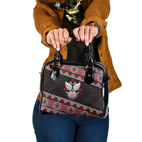 Taniko Aotearoa Shoulder Handbag Poutama Mix Piwakawaka - Ver02