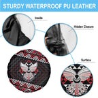 Taniko Aotearoa Spare Tire Cover Poutama Mix Piwakawaka - Ver02