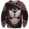 Taniko Aotearoa Sweatshirt Poutama Mix Piwakawaka - Ver02