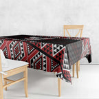 Taniko Aotearoa Tablecloth Poutama Mix Piwakawaka - Ver02