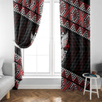 Taniko Aotearoa Window Curtain Poutama Mix Piwakawaka - Ver02