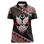 Taniko Aotearoa Women Polo Shirt Poutama Mix Piwakawaka - Ver02