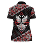 Taniko Aotearoa Women Polo Shirt Poutama Mix Piwakawaka - Ver02