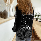 New Zealand Women Casual Shirt Maori Te Iwa o Matariki LT7