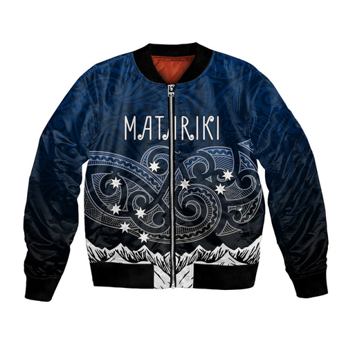 peronsalised-new-zealand-bomber-jacket-matariki-maori-patterns-gradient