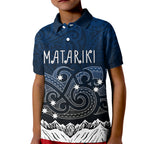 peronsalised-new-zealand-kid-polo-shirt-matariki-maori-patterns-gradient