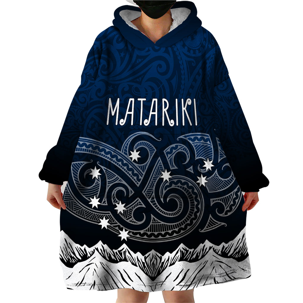 peronsalised-new-zealand-wearable-blanket-hoodie-matariki-maori-patterns-gradient