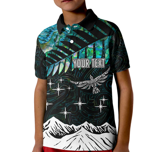 peronsalised-maori-new-year-kid-polo-shirt-matariki-mix-paua-shell