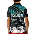 peronsalised-maori-new-year-kid-polo-shirt-matariki-mix-paua-shell