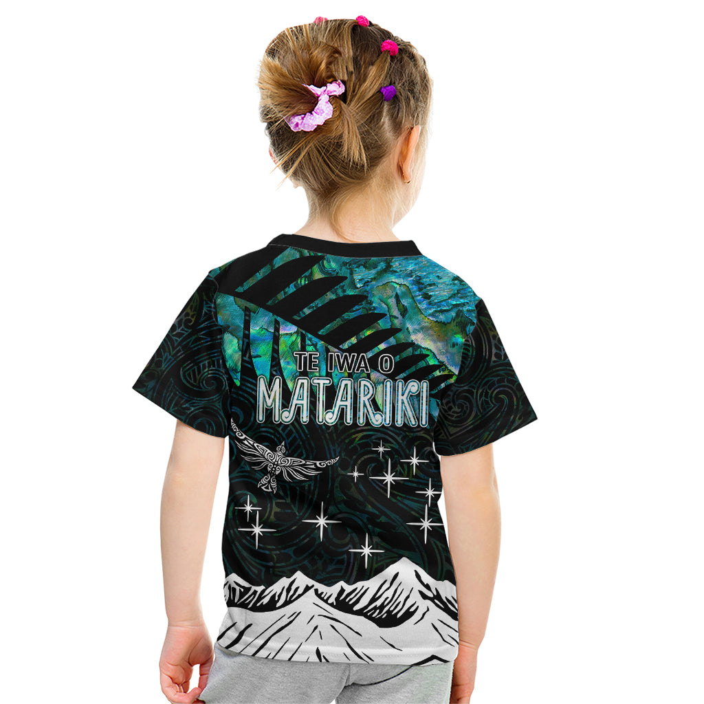 peronsalised-maori-new-year-kid-t-shirt-matariki-mix-paua-shell