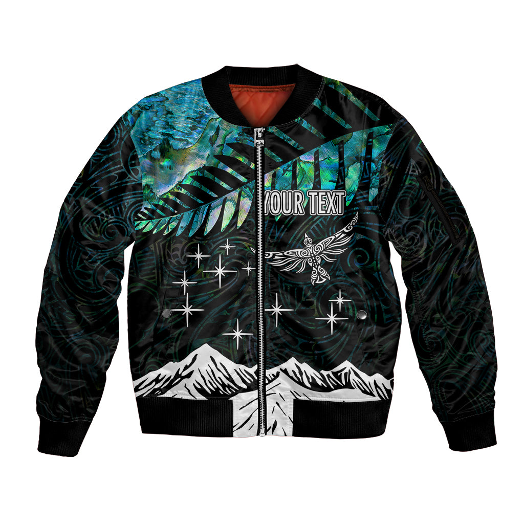 peronsalised-maori-new-year-sleeve-zip-bomber-jacket-matariki-mix-paua-shell
