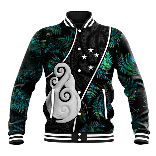 peronsalised-new-zealand-baseball-jacket-paua-shell-maori-manaia-with-silver-ferns