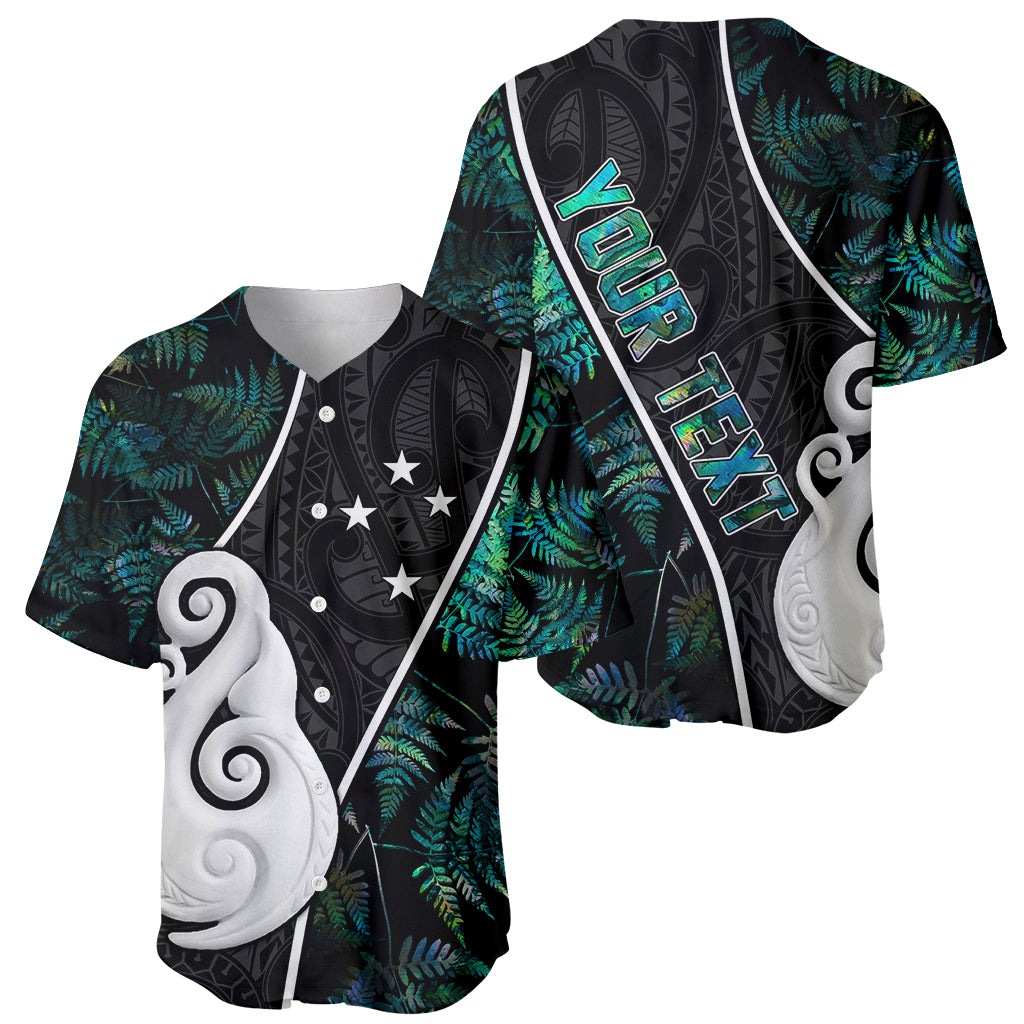 peronsalised-new-zealand-baseball-jersey-paua-shell-maori-manaia-with-silver-ferns
