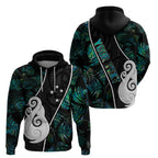 peronsalised-new-zealand-hoodie-paua-shell-maori-manaia-with-silver-ferns