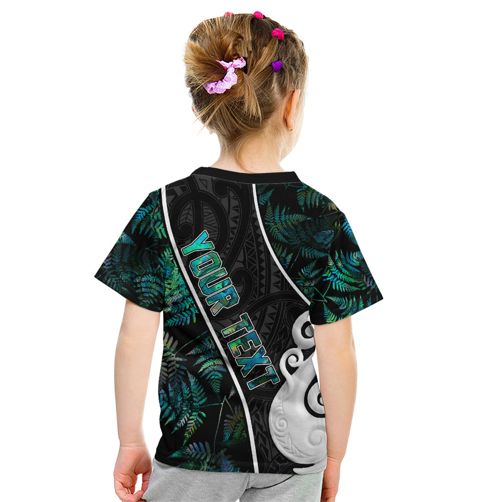 peronsalised-new-zealand-kid-t-shirt-paua-shell-maori-manaia-with-silver-ferns