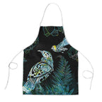 Aotearoa Maori Mahuru Apron Spring Time - Paua Shell Green