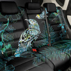 Aotearoa Maori Mahuru Back Car Seat Cover Spring Time - Paua Shell Green