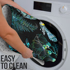 Aotearoa Maori Mahuru Bathroom Set Spring Time - Paua Shell Green