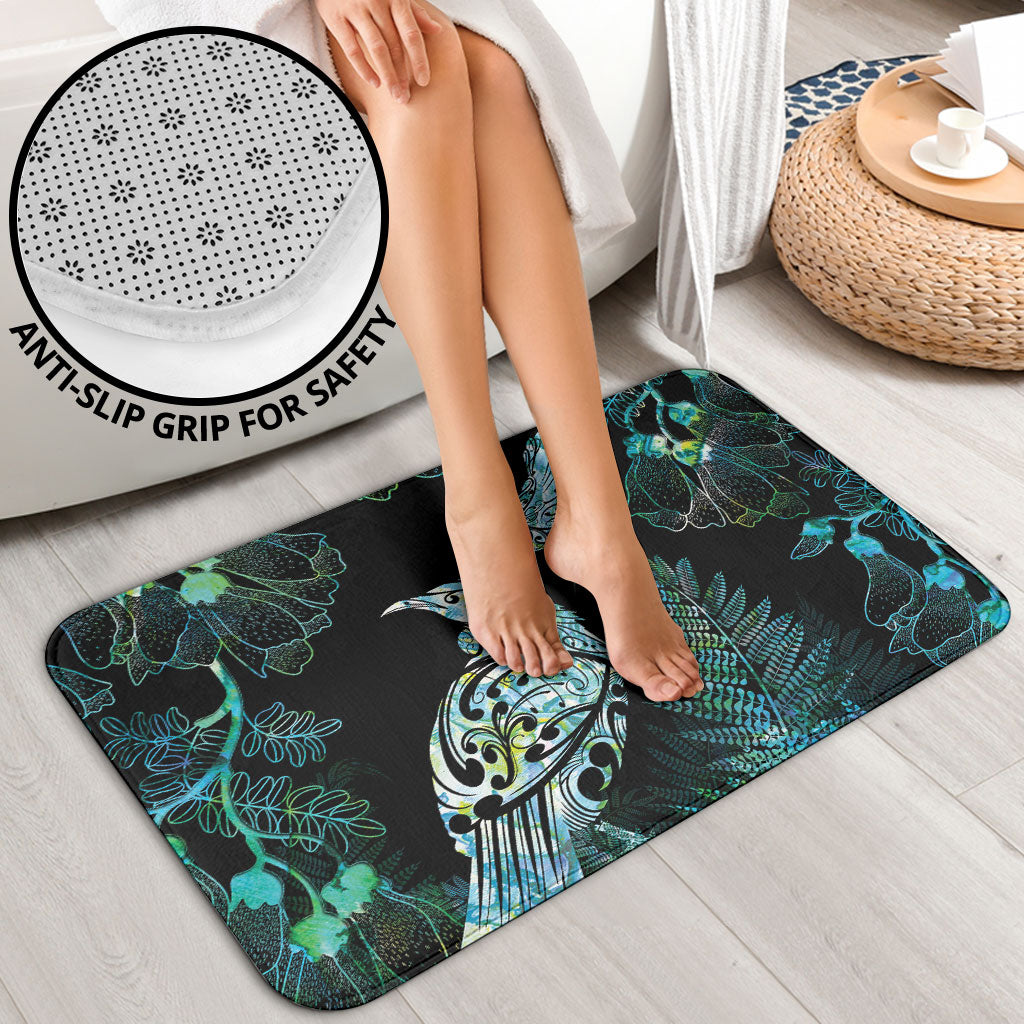 Aotearoa Maori Mahuru Bathroom Set Spring Time - Paua Shell Green
