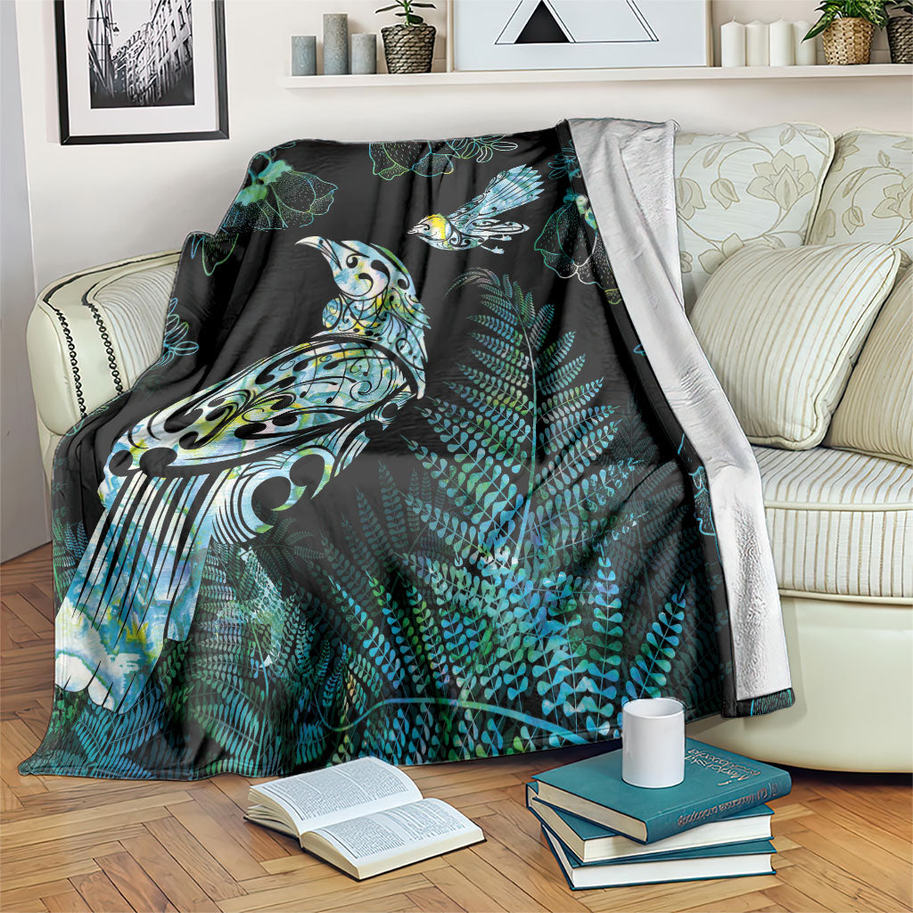 Aotearoa Maori Mahuru Blanket Spring Time - Paua Shell Green