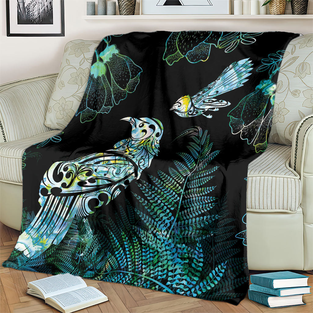 Aotearoa Maori Mahuru Blanket Spring Time - Paua Shell Green