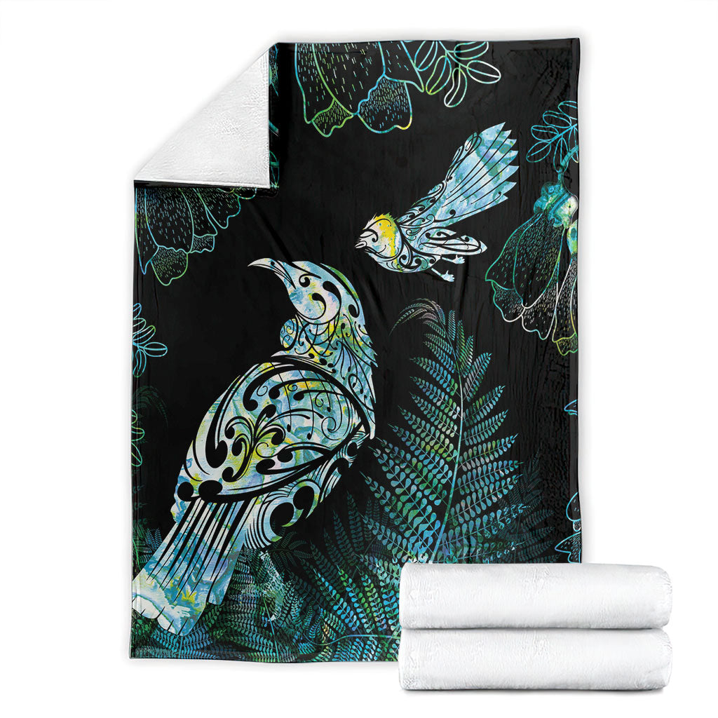 Aotearoa Maori Mahuru Blanket Spring Time - Paua Shell Green