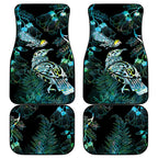 Aotearoa Maori Mahuru Car Mats Spring Time - Paua Shell Green