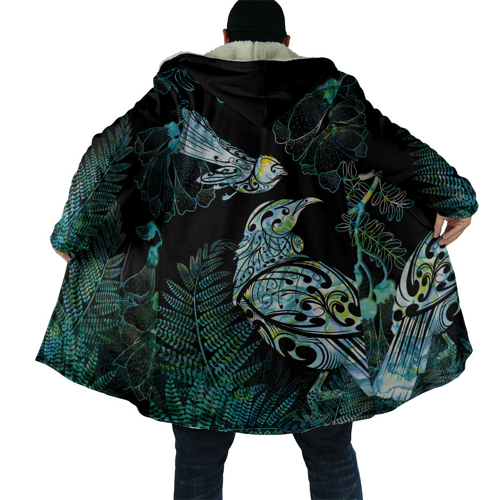 Aotearoa Maori Mahuru Cloak Spring Time - Paua Shell Green