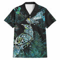 Aotearoa Maori Mahuru Hawaiian Shirt Spring Time - Paua Shell Green